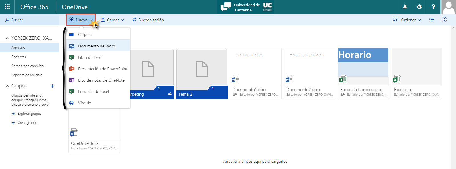 Gestionar Y Compartir En Onedrive UNICAN